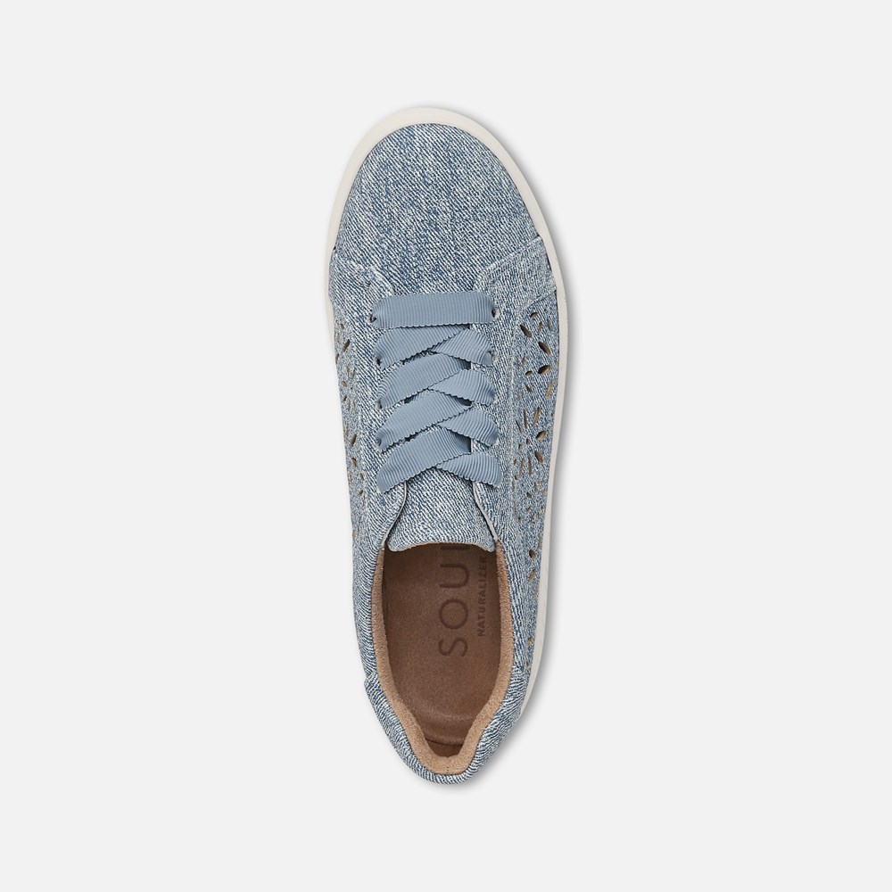 Naturalizer SOUL Neela-Perf Sneaker - Light Denim Blue Fabric Naturalizer SOUL Neela-Perf Sneaker - Light Denim Blue Fabric