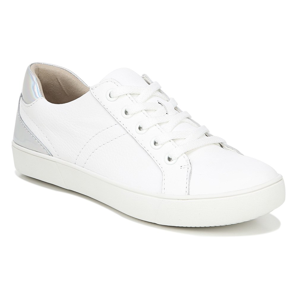 Naturalizer Morrison Sneaker - White/Metallic Leather Naturalizer Morrison Sneaker - White/Metallic Leather