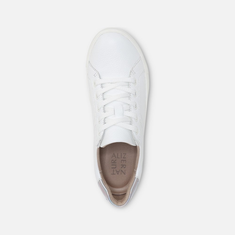 Naturalizer Morrison Sneaker - White/Metallic Leather Naturalizer Morrison Sneaker - White/Metallic Leather