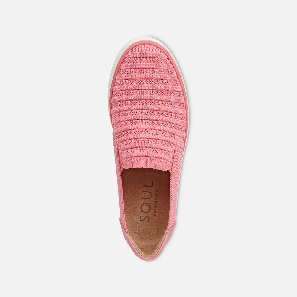 Naturalizer SOUL Kemper Slip On Sneaker - Flamingo Pink Fabric Naturalizer SOUL Kemper Slip On Sneaker - Flamingo Pink Fabric