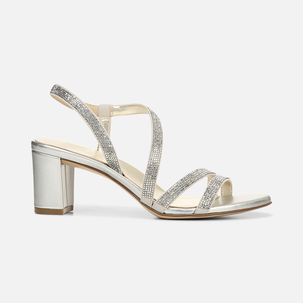 Naturalizer Vanessa Dress Sandal - Silver Fabric Naturalizer Vanessa Dress Sandal - Silver Fabric