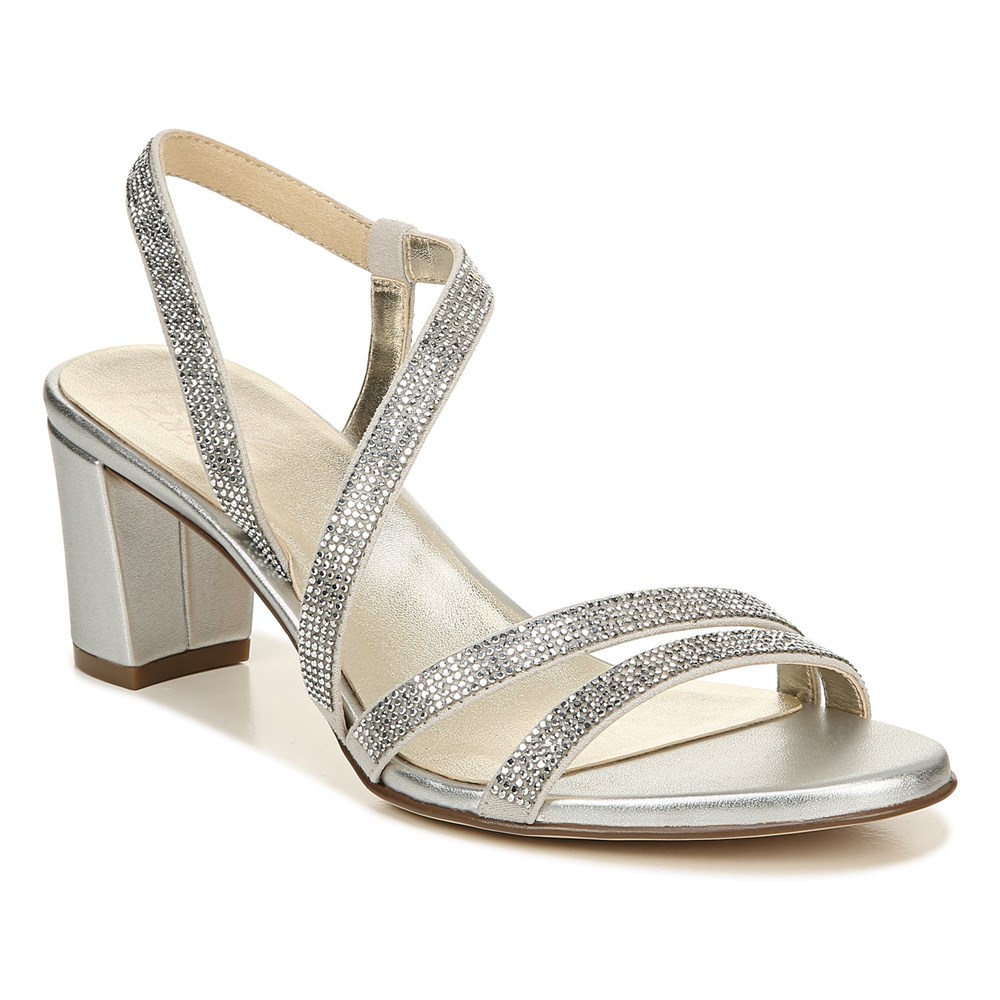 Naturalizer Vanessa Dress Sandal - Silver Fabric Naturalizer Vanessa Dress Sandal - Silver Fabric