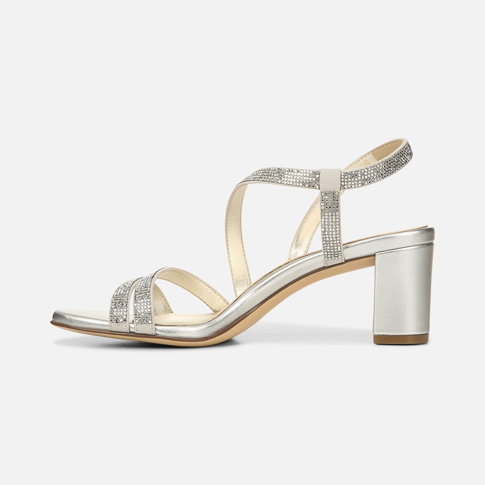Naturalizer Vanessa Dress Sandal - Silver Fabric Naturalizer Vanessa Dress Sandal - Silver Fabric