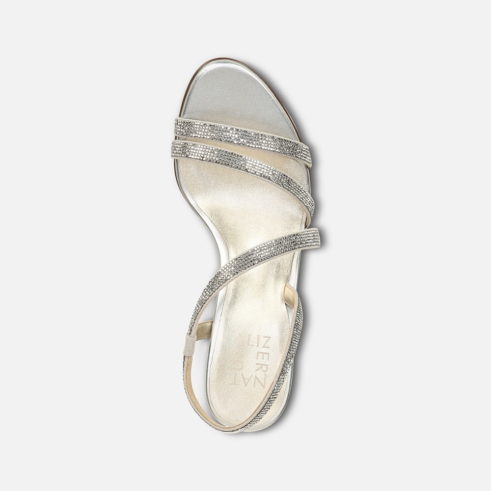 Naturalizer Vanessa Dress Sandal - Silver Fabric Naturalizer Vanessa Dress Sandal - Silver Fabric