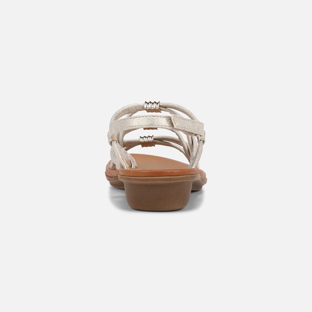Naturalizer SOUL Sierra Strappy Sandal - Gold Faux Leather Naturalizer SOUL Sierra Strappy Sandal - Gold Faux Leather