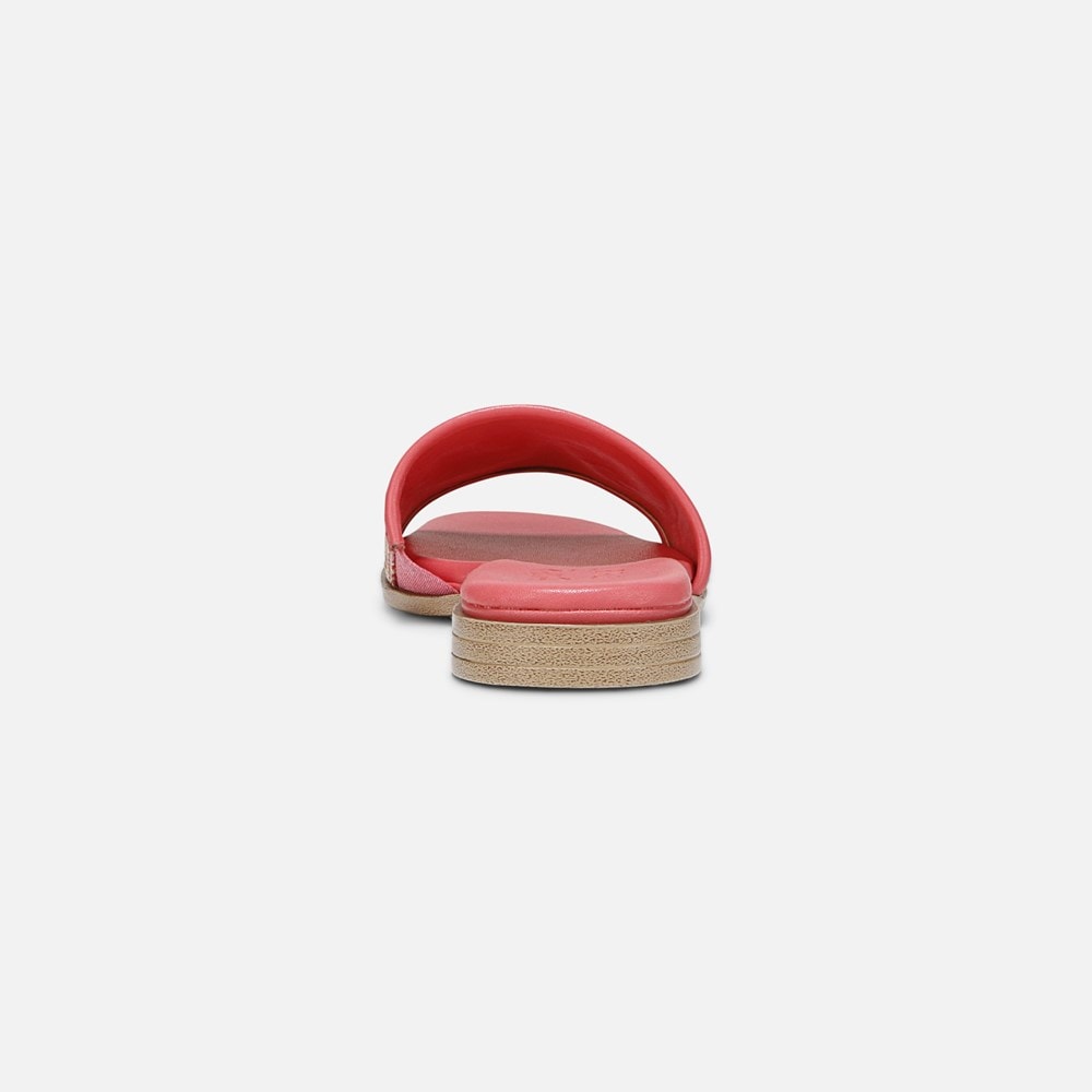 Naturalizer Genevieve Slide Sandal - Sunset Coral Pink Woven Leather Naturalizer Genevieve Slide Sandal - Sunset Coral Pink Woven Leather