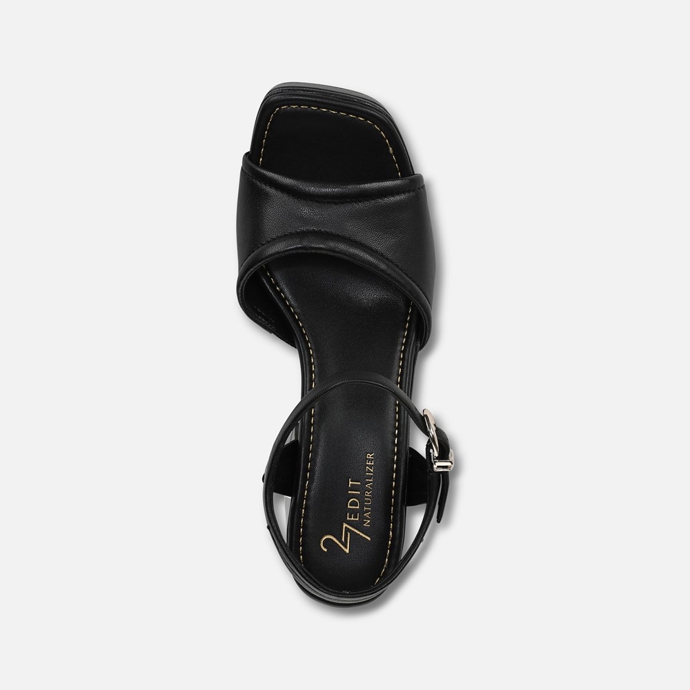 Naturalizer 27 EDIT Paloma Platform Sandal - Black Leather Naturalizer 27 EDIT Paloma Platform Sandal - Black Leather