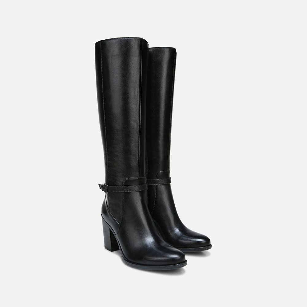 Naturalizer Kalina Knee High Boot - Black Leather