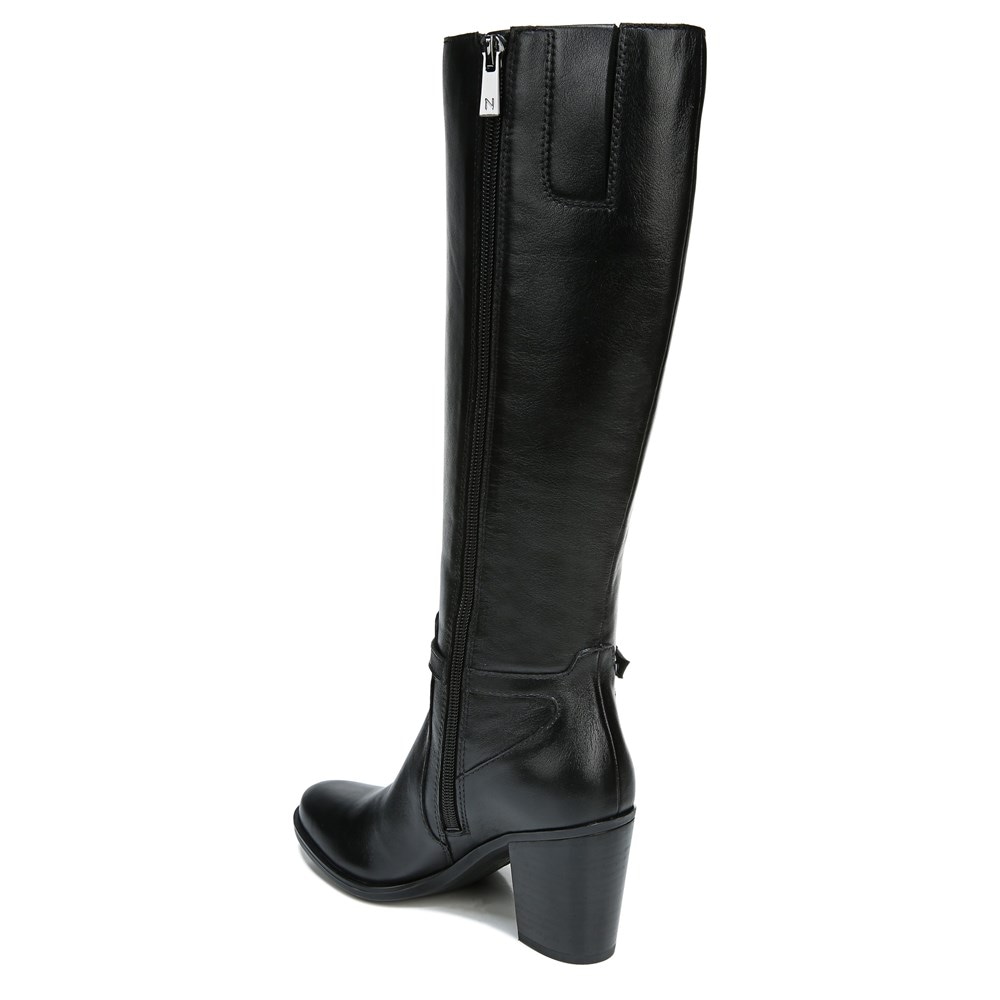 Naturalizer Kalina Knee High Boot - Black Leather Naturalizer Kalina Knee High Boot - Black Leather