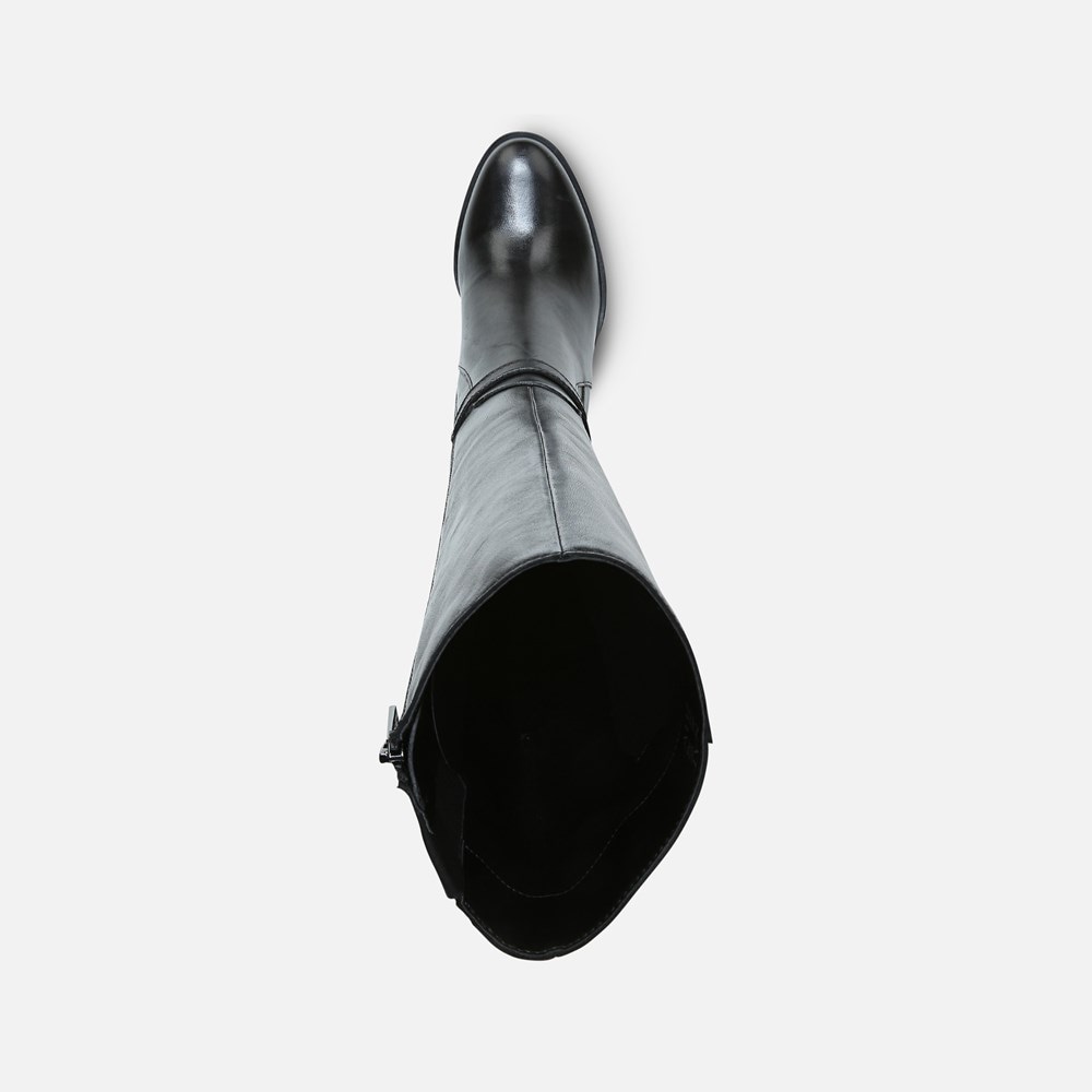 Naturalizer Kalina Knee High Boot - Black Leather Naturalizer Kalina Knee High Boot - Black Leather
