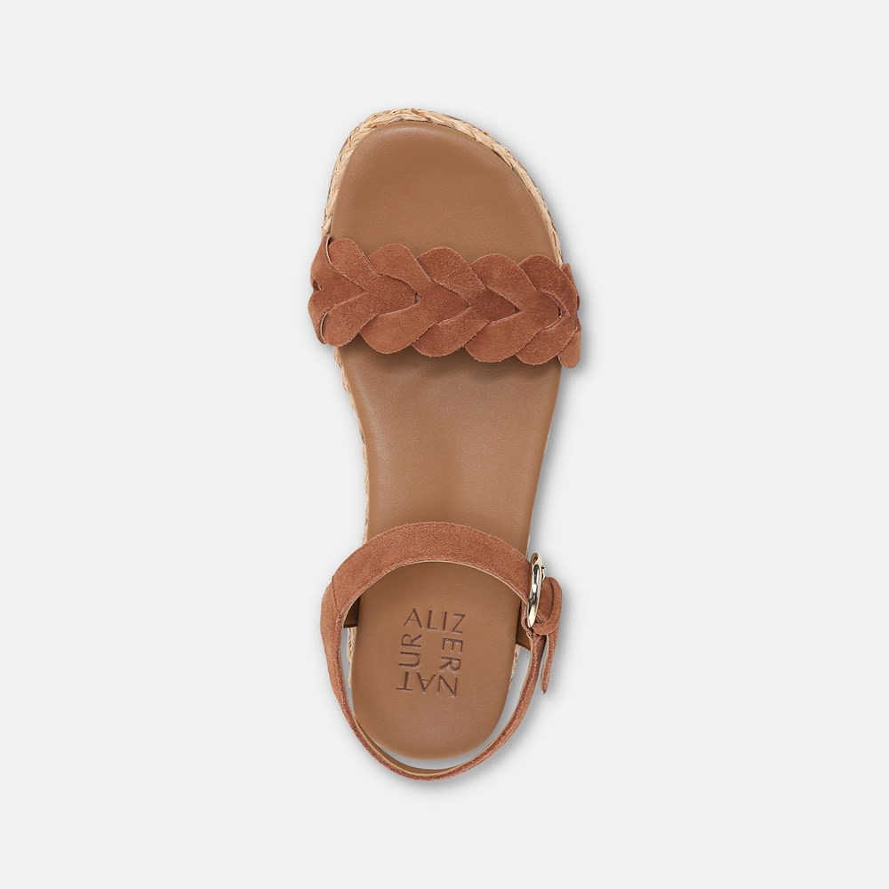 Naturalizer Neila Sandal - English Tea Brown Leather Naturalizer Neila Sandal - English Tea Brown Leather