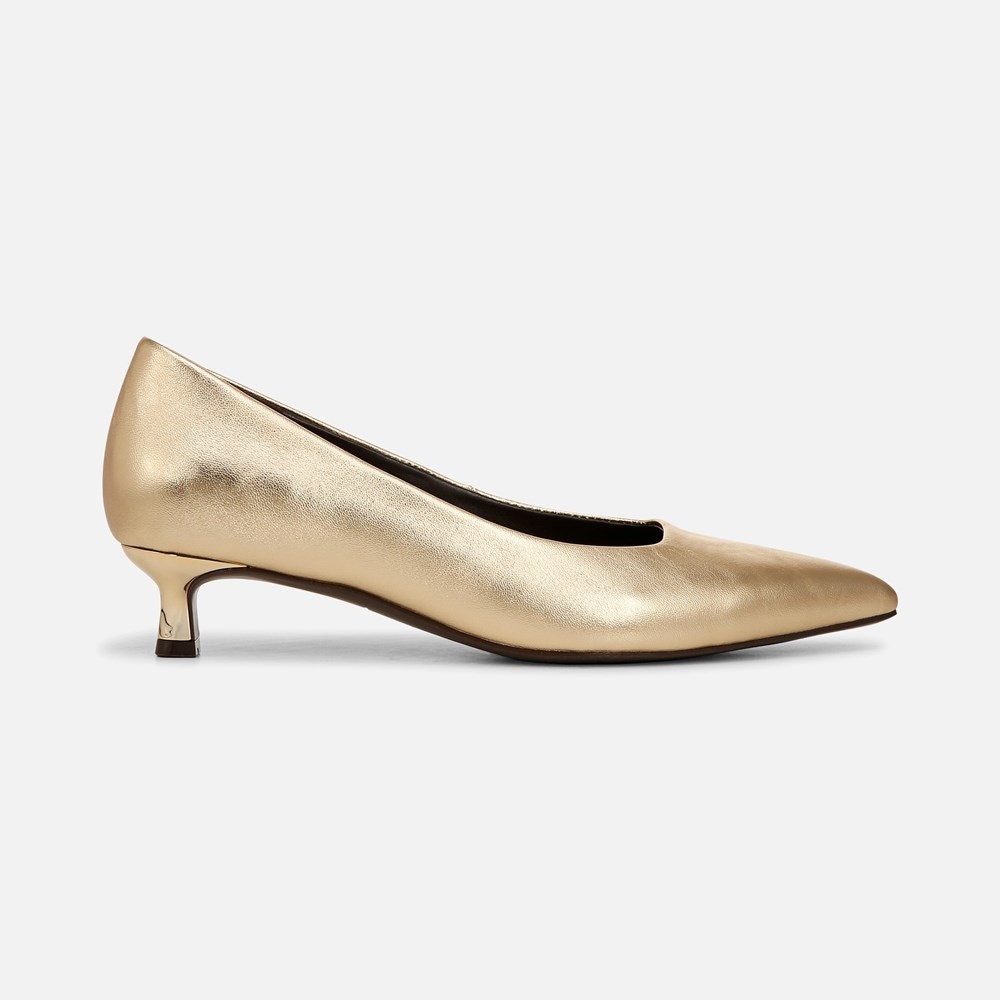 Naturalizer Natalia Kitten Heel - Dark Gold Leather Naturalizer Natalia Kitten Heel - Dark Gold Leather