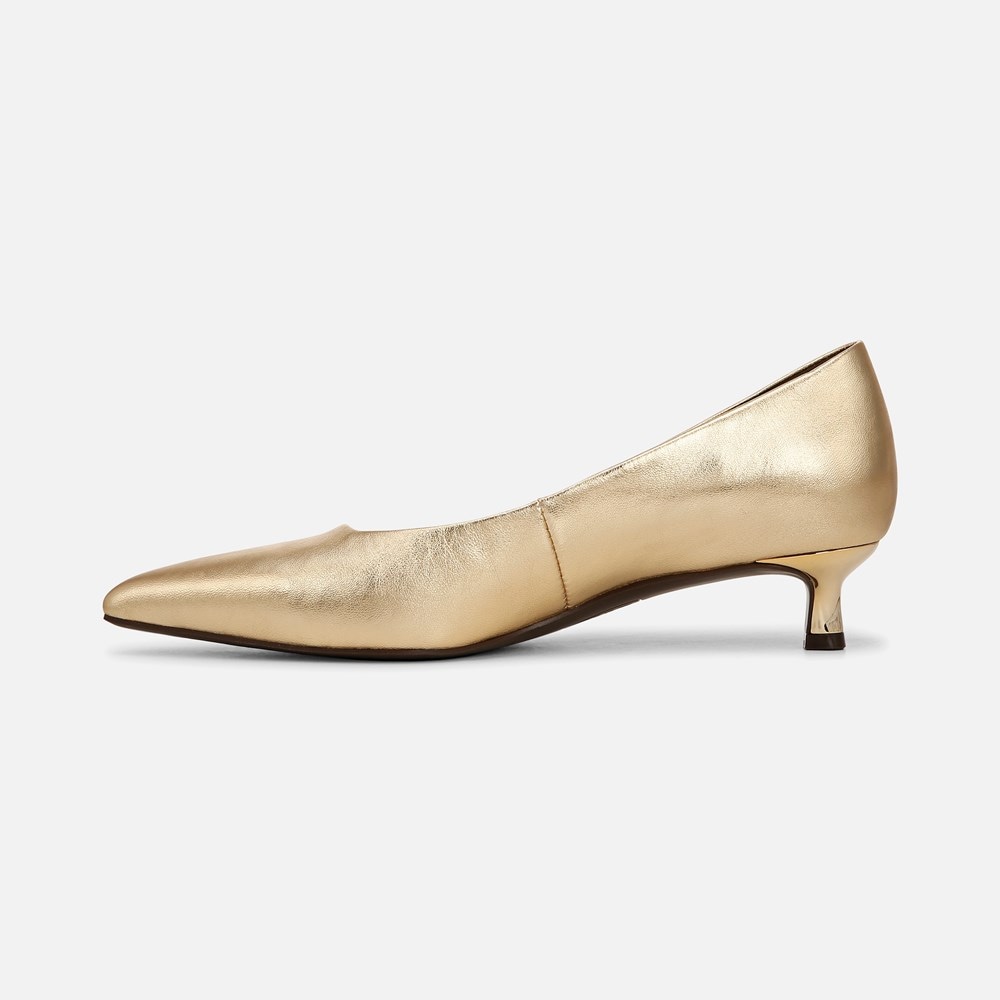 Naturalizer Natalia Kitten Heel - Dark Gold Leather Naturalizer Natalia Kitten Heel - Dark Gold Leather