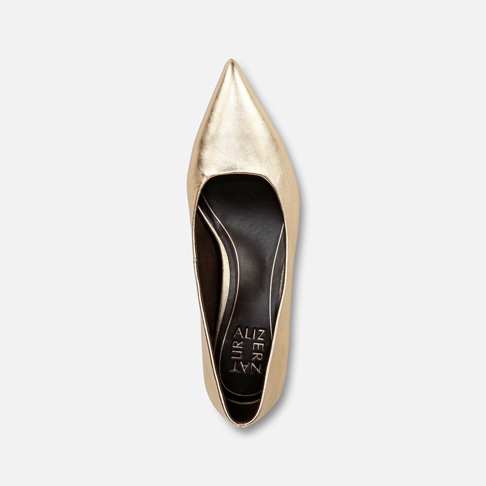 Naturalizer Natalia Kitten Heel - Dark Gold Leather Naturalizer Natalia Kitten Heel - Dark Gold Leather