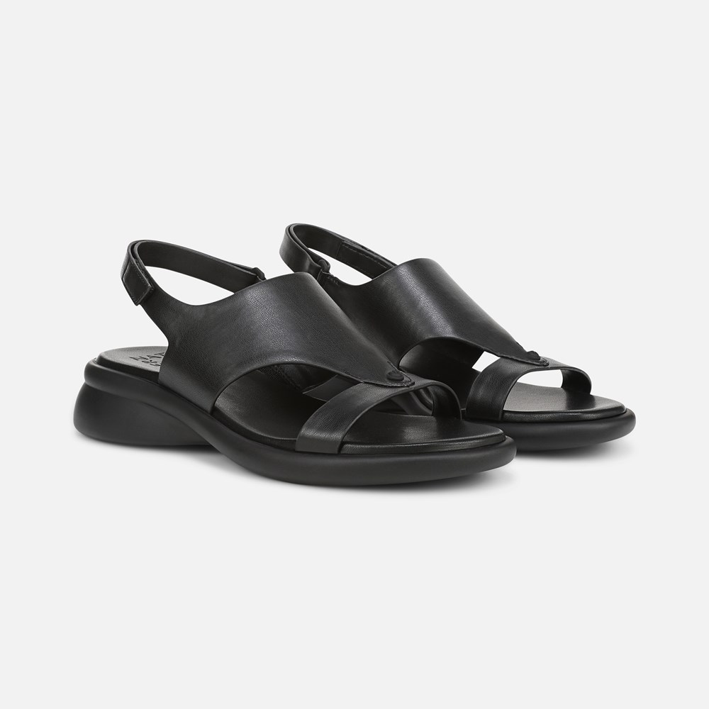 Naturalizer Lillian Slingback Sandal - Black Faux Leather