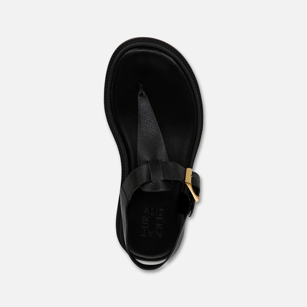 Naturalizer Alyssa Sandal - Black Faux Leather Naturalizer Alyssa Sandal - Black Faux Leather
