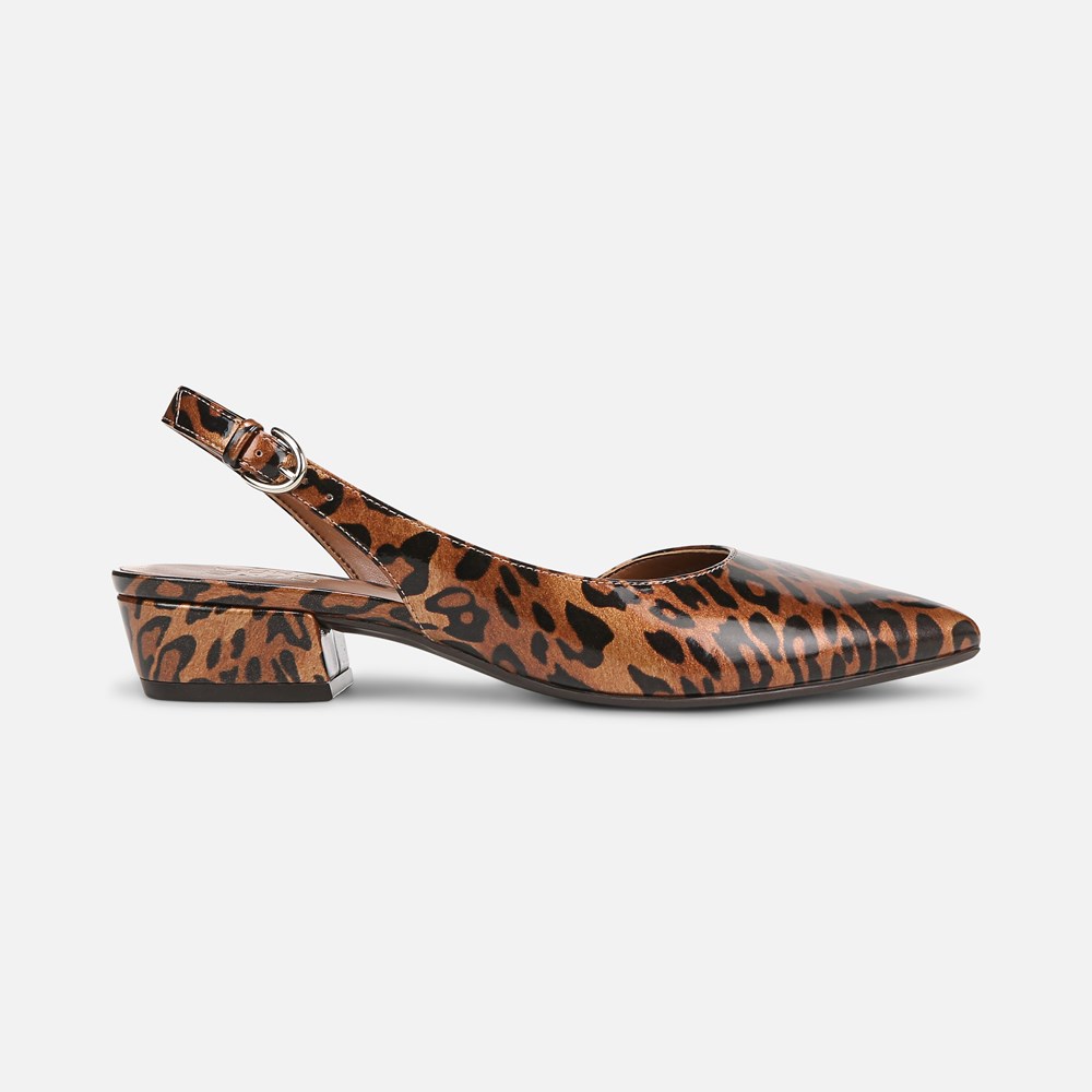 Naturalizer Banks Pointed Toe Flat - Leopard Print Faux Leather Naturalizer Banks Pointed Toe Flat - Leopard Print Faux Leather
