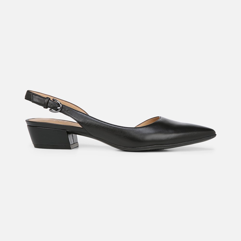 Naturalizer Banks Pointed Toe Flat - Black Leather Naturalizer Banks Pointed Toe Flat - Black Leather