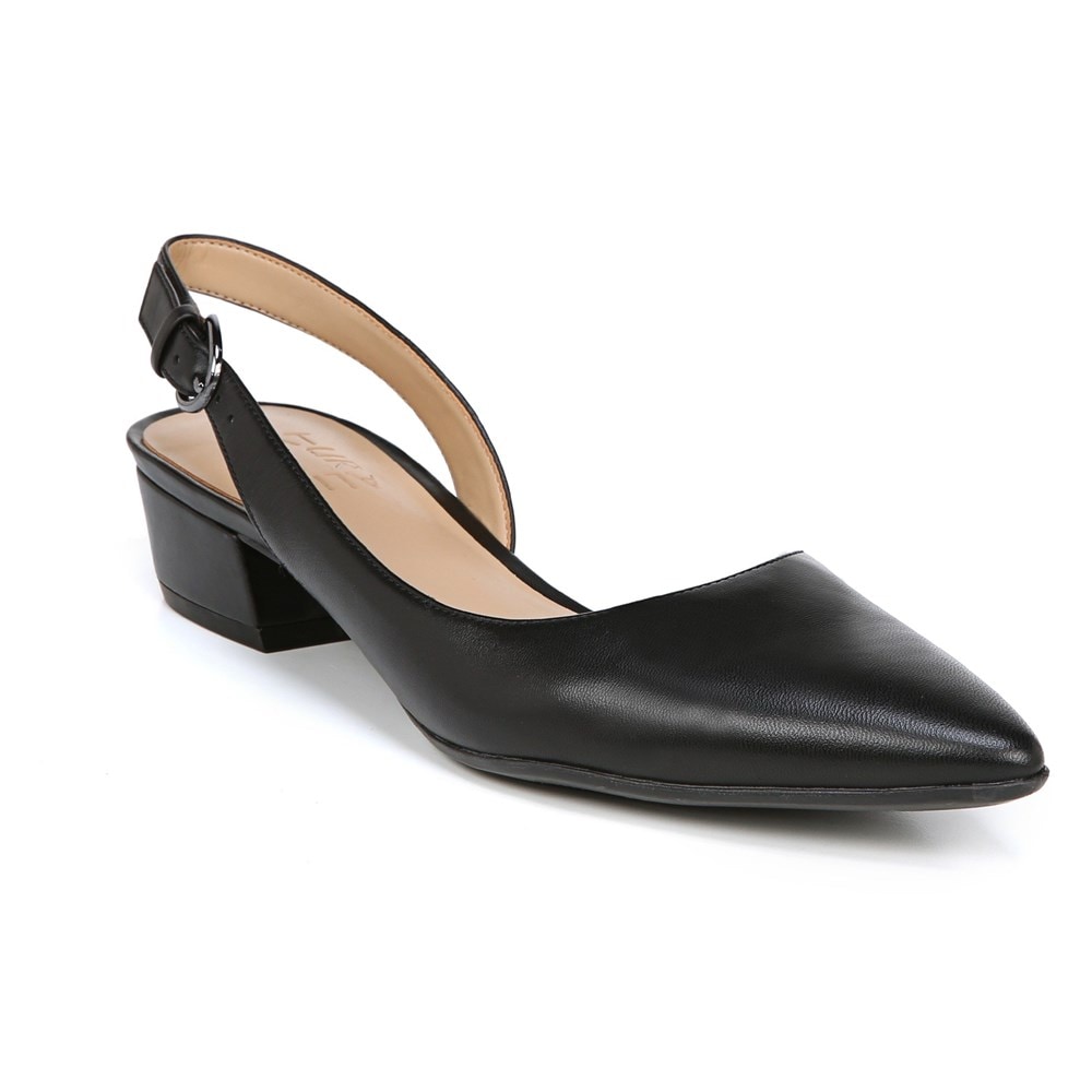 Naturalizer Banks Pointed Toe Flat - Black Leather Naturalizer Banks Pointed Toe Flat - Black Leather