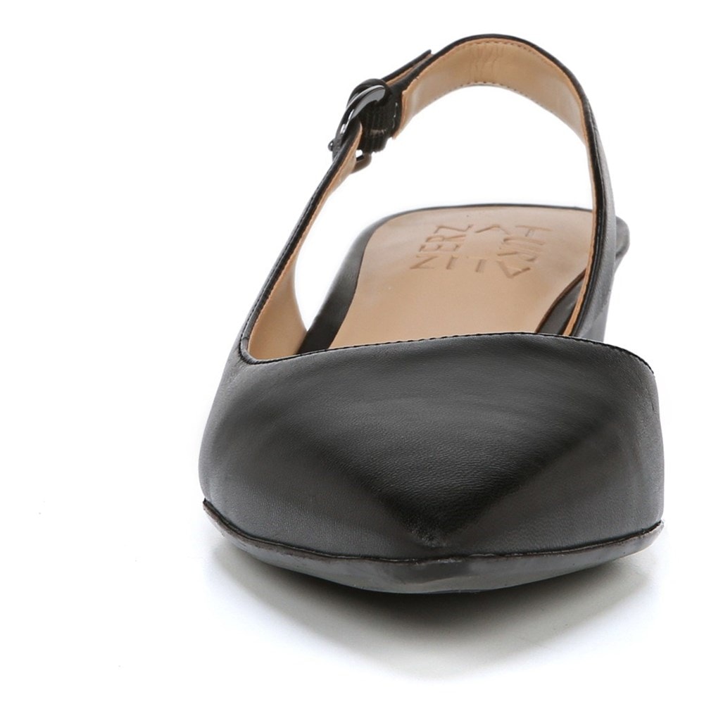 Naturalizer Banks Pointed Toe Flat - Black Leather Naturalizer Banks Pointed Toe Flat - Black Leather