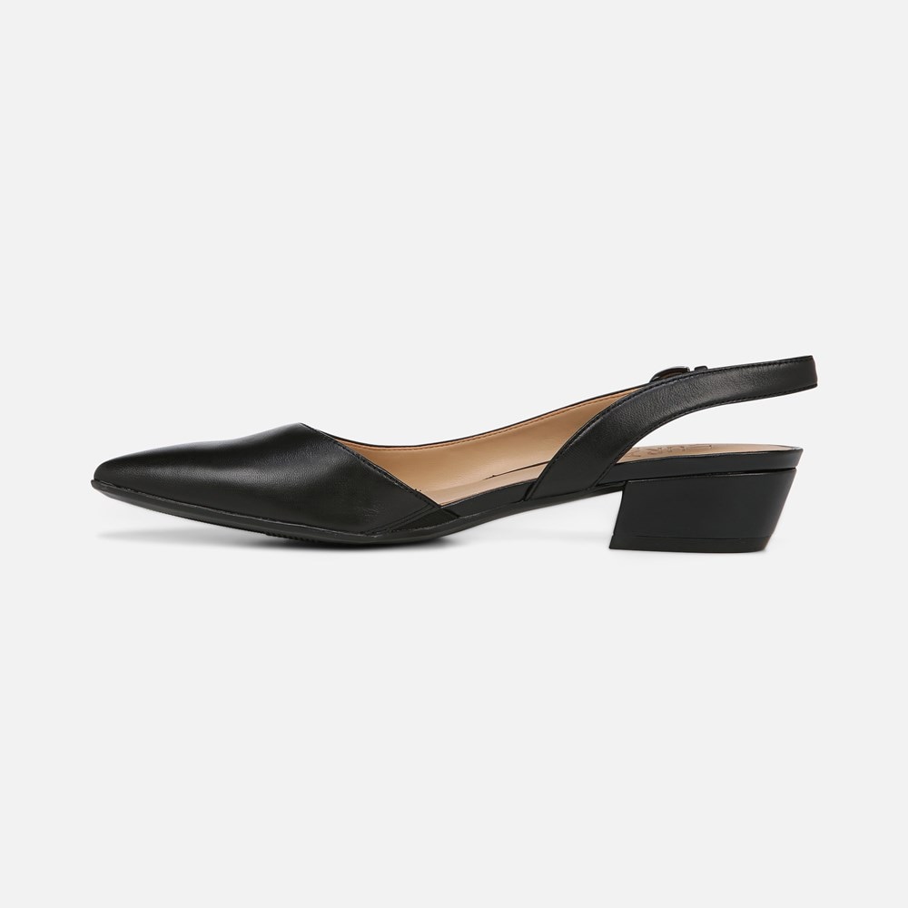 Naturalizer Banks Pointed Toe Flat - Black Leather Naturalizer Banks Pointed Toe Flat - Black Leather