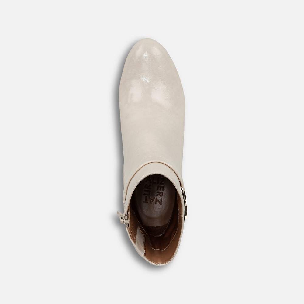 Naturalizer Lottie Ankle Bootie - Porcelain Faux Leather Naturalizer Lottie Ankle Bootie - Porcelain Faux Leather