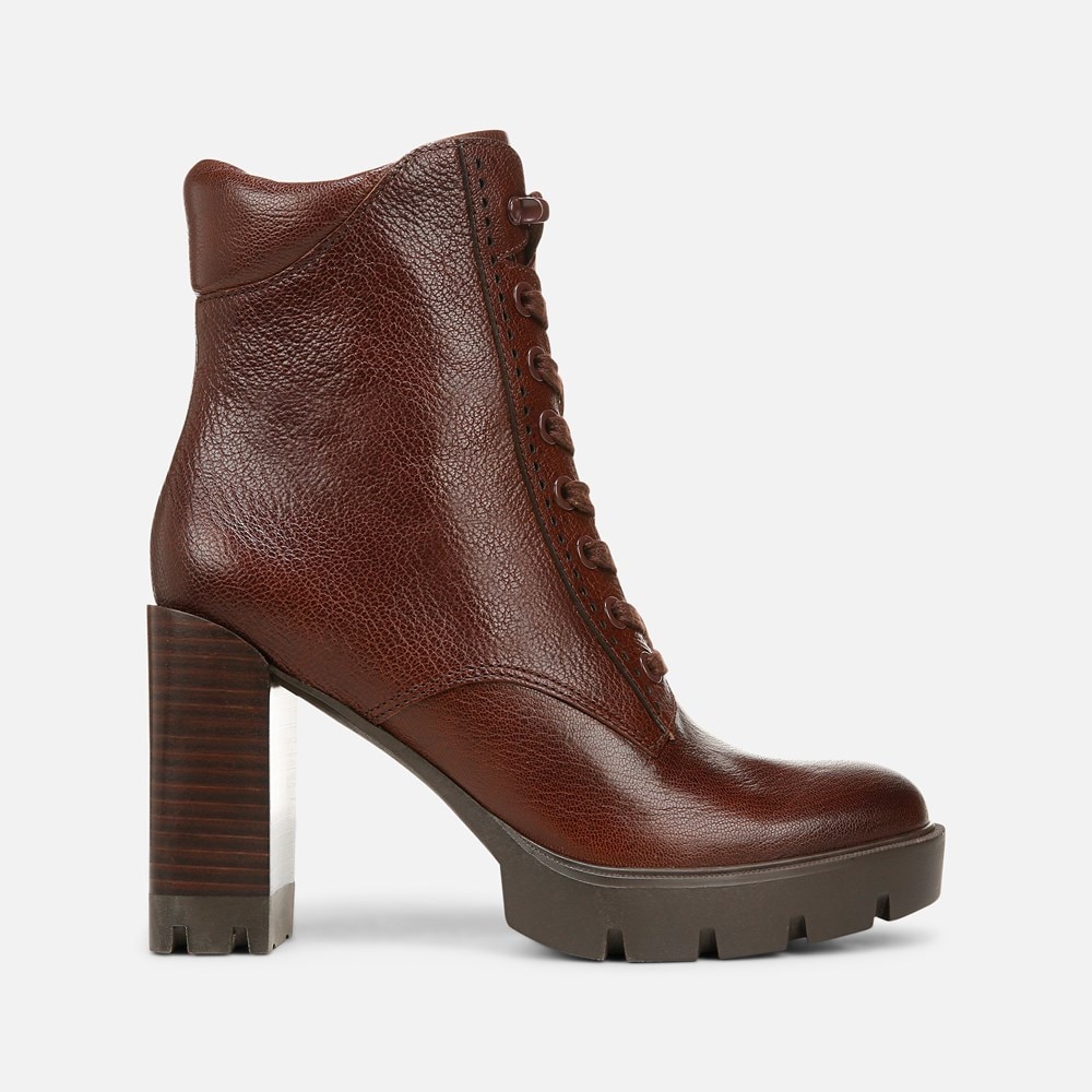 Naturalizer Prewitt Block Heel Bootie - Amber Leather Naturalizer Prewitt Block Heel Bootie - Amber Leather