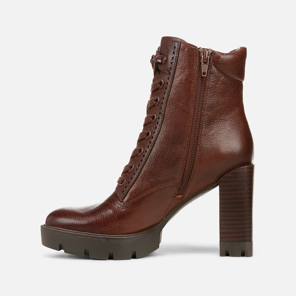 Naturalizer Prewitt Block Heel Bootie - Amber Leather Naturalizer Prewitt Block Heel Bootie - Amber Leather