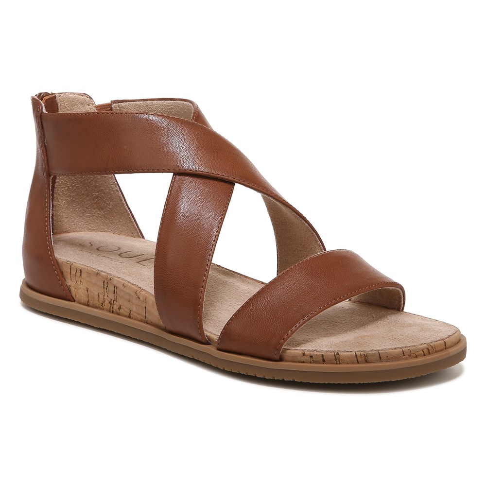 Naturalizer SOUL Cindi Sandal - Dark Brown Leather
