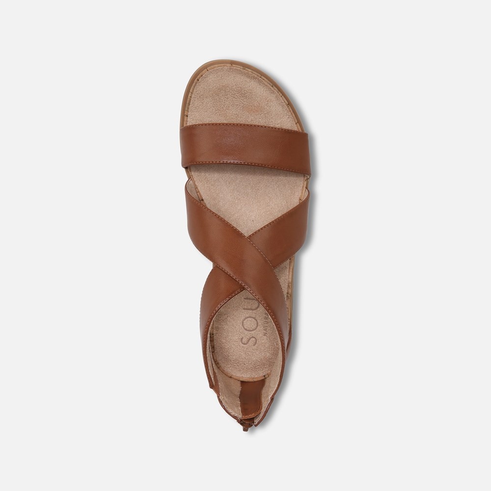 Naturalizer SOUL Cindi Sandal - Dark Brown Leather