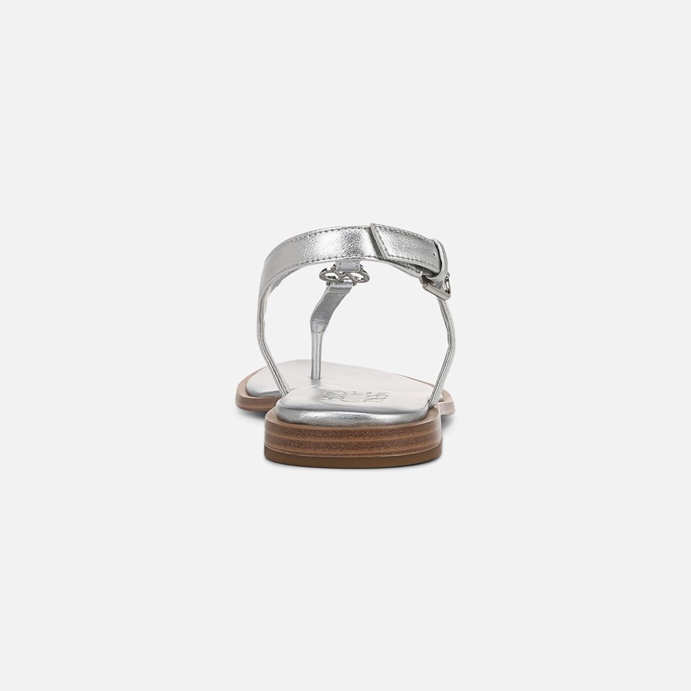 Naturalizer Lizzi Sandal - Silver Faux Leather Naturalizer Lizzi Sandal - Silver Faux Leather