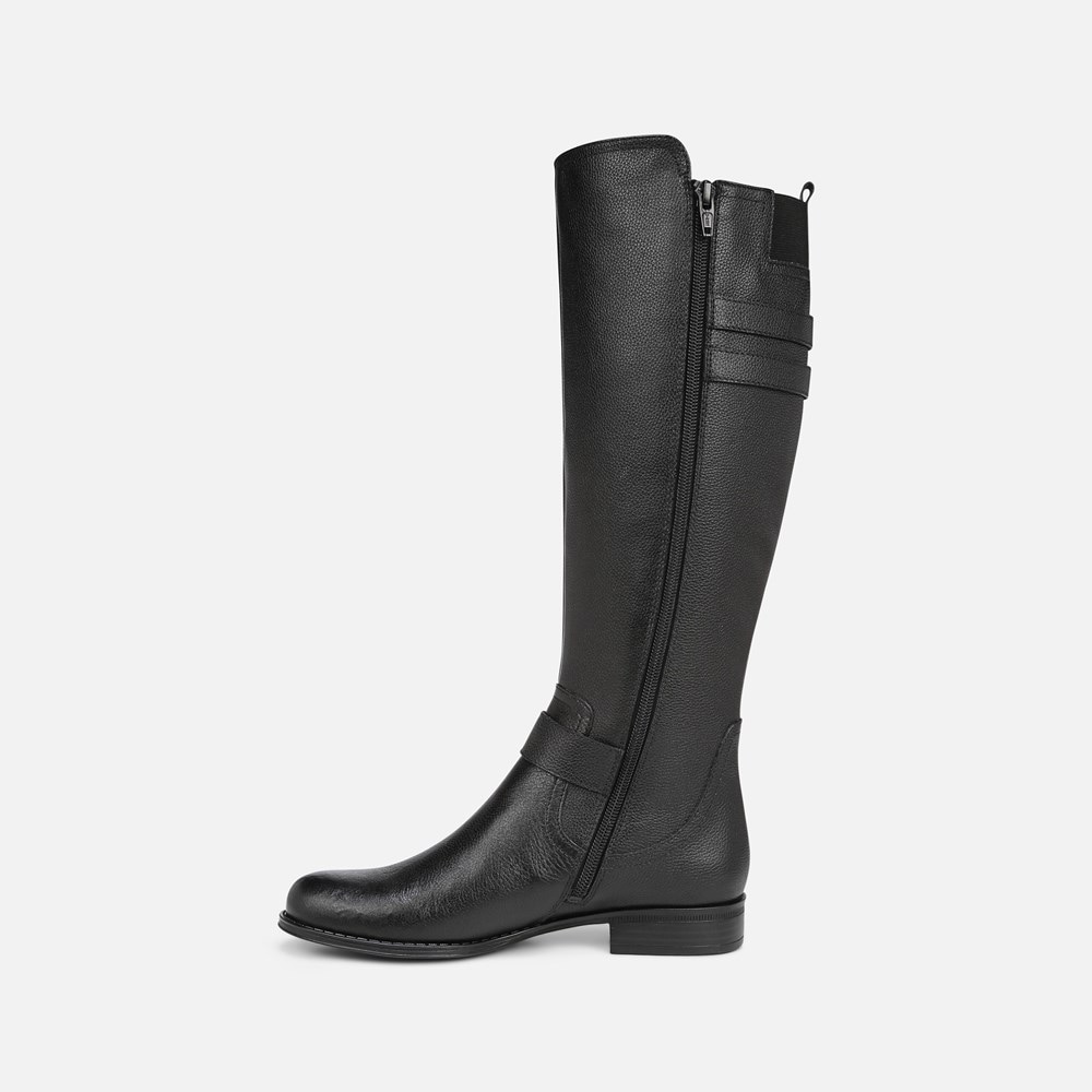 Naturalizer Jessie Wide Calf Knee High Boot - Black Leather Naturalizer Jessie Wide Calf Knee High Boot - Black Leather