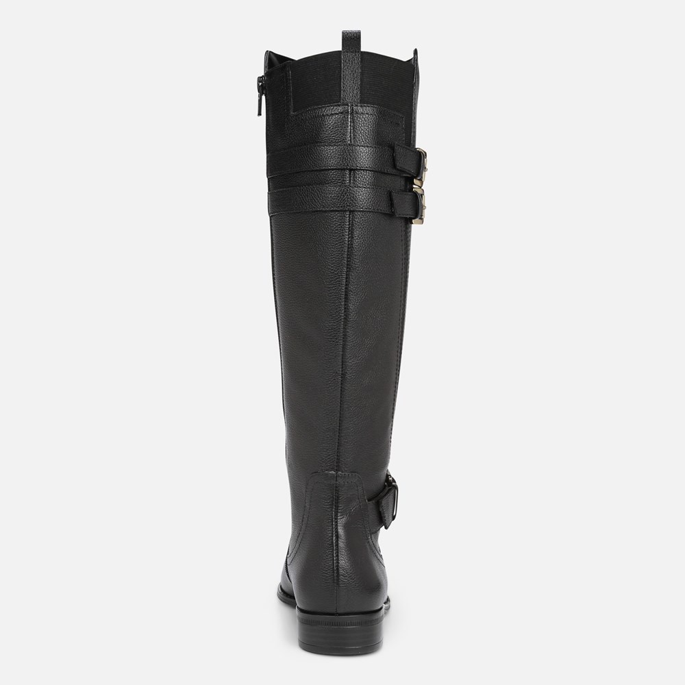 Naturalizer Jessie Wide Calf Knee High Boot - Black Leather Naturalizer Jessie Wide Calf Knee High Boot - Black Leather