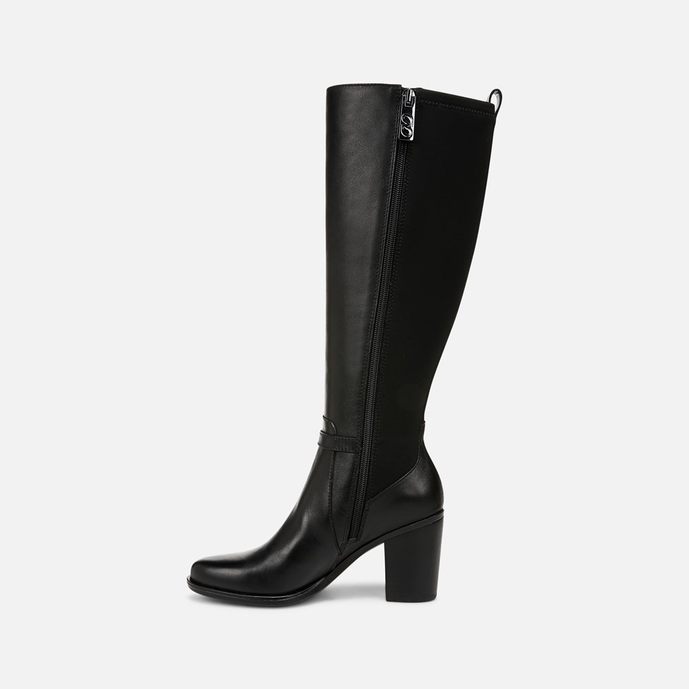 Naturalizer Kalina Stretch Knee High Boot - Black Leather \\u0026 Fabric Naturalizer Kalina Stretch Knee High Boot - Black Leather \\u0026 Fabric