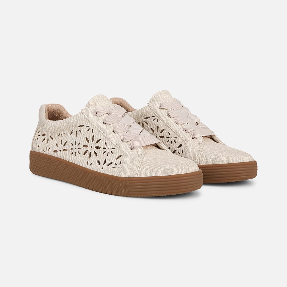 Naturalizer SOUL Neela-Perf Sneaker - Light Sand Beige Fabric