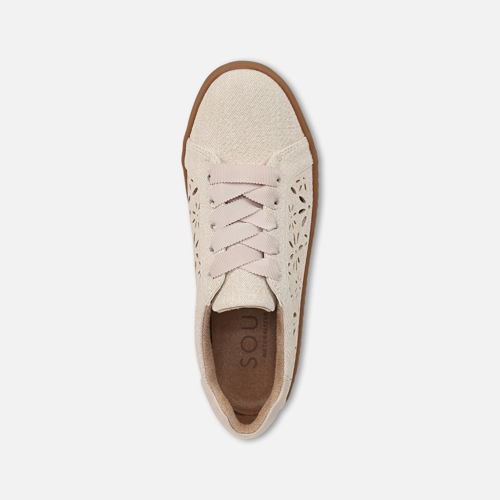 Naturalizer SOUL Neela-Perf Sneaker - Light Sand Beige Fabric Naturalizer SOUL Neela-Perf Sneaker - Light Sand Beige Fabric