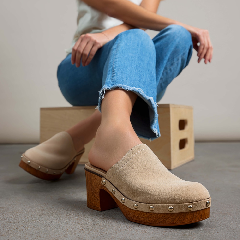 Naturalizer Bailey Mule - Coastal Tan Suede Naturalizer Bailey Mule - Coastal Tan Suede