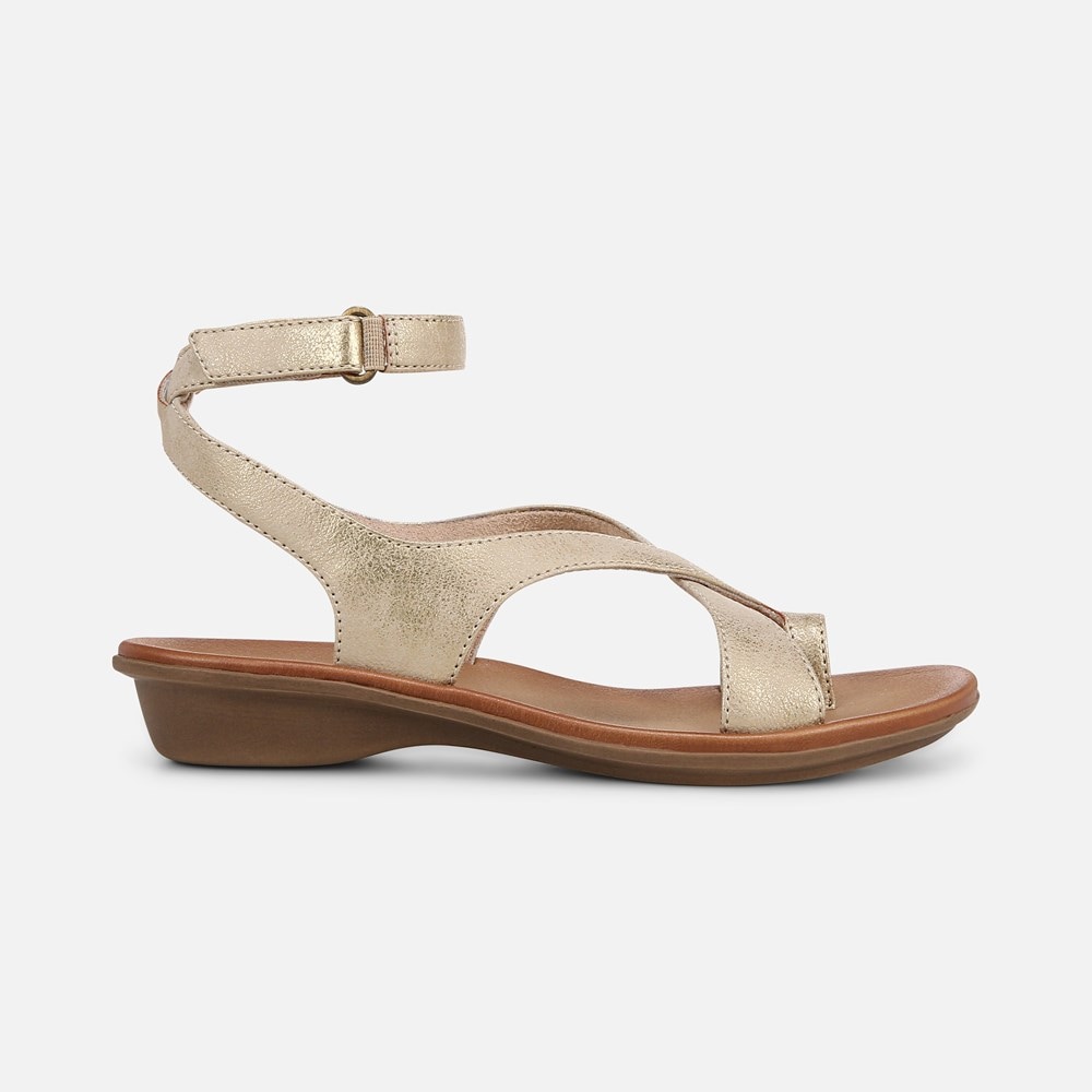 Naturalizer Soul Sivan Strappy Sandal - Gold Faux Leather Naturalizer Soul Sivan Strappy Sandal - Gold Faux Leather