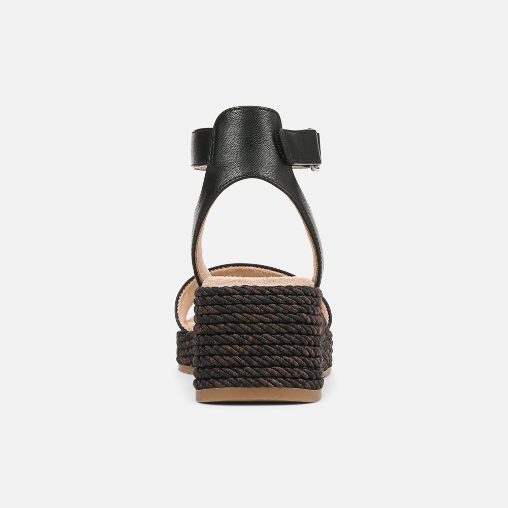 Naturalizer SOUL Gloria Espadrille - Black Faux Leather Naturalizer SOUL Gloria Espadrille - Black Faux Leather