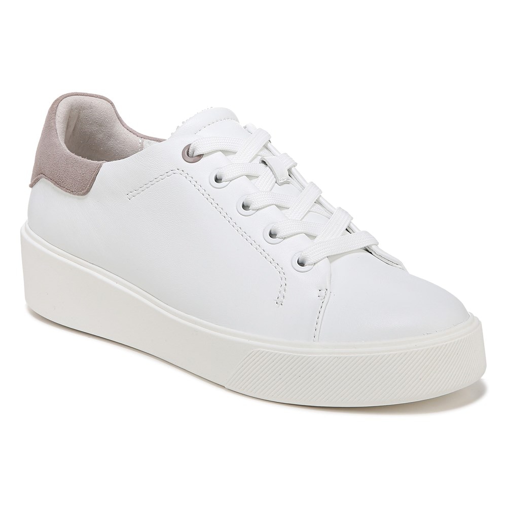 Naturalizer Morrison 2.0 Lace Up Sneaker - White/Turtledove Leather Naturalizer Morrison 2.0 Lace Up Sneaker - White/Turtledove Leather