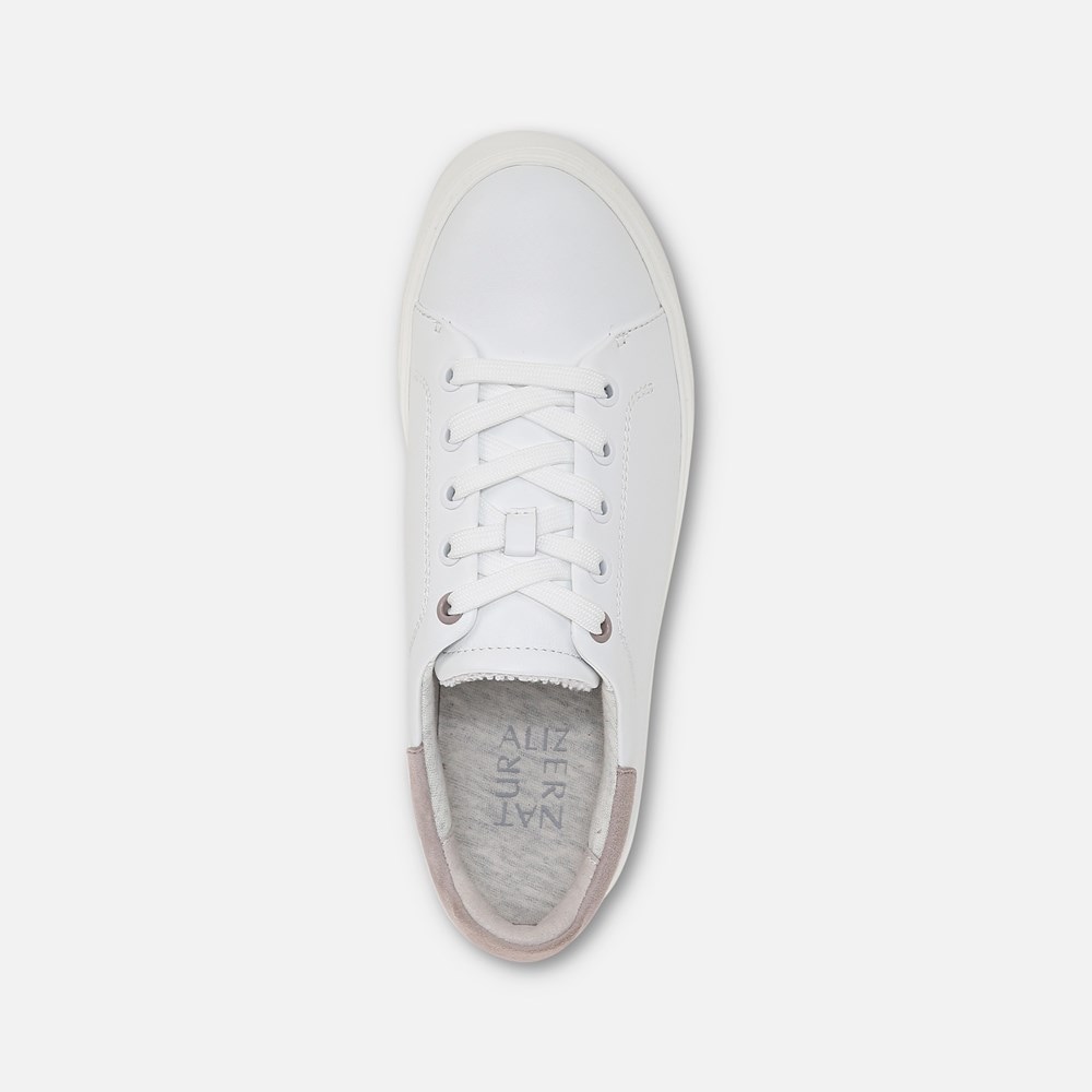 Naturalizer Morrison 2.0 Lace Up Sneaker - White/Turtledove Leather Naturalizer Morrison 2.0 Lace Up Sneaker - White/Turtledove Leather