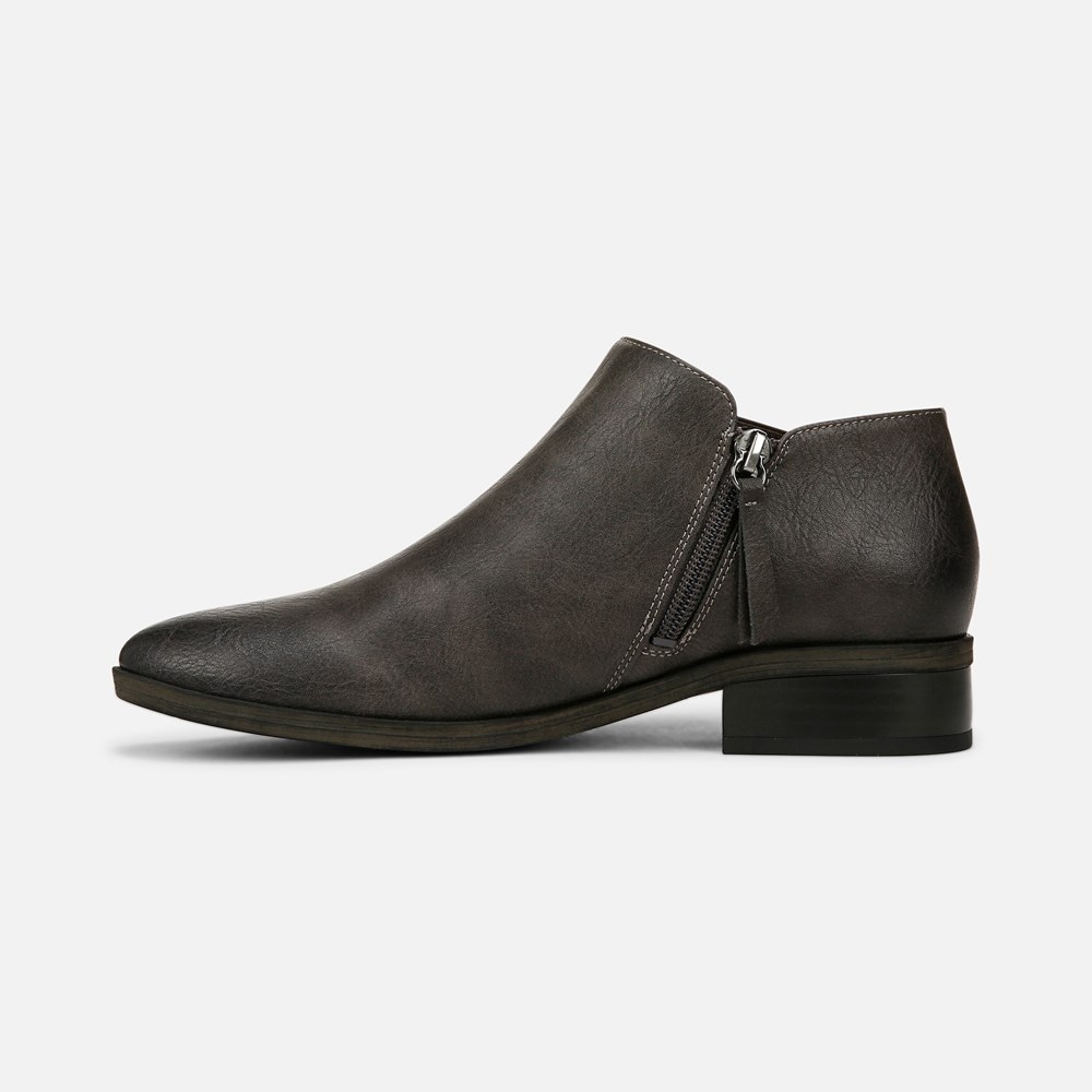 Naturalizer SOUL Respect Ankle Bootie - Smoky Grey Faux Leather Naturalizer SOUL Respect Ankle Bootie - Smoky Grey Faux Leather