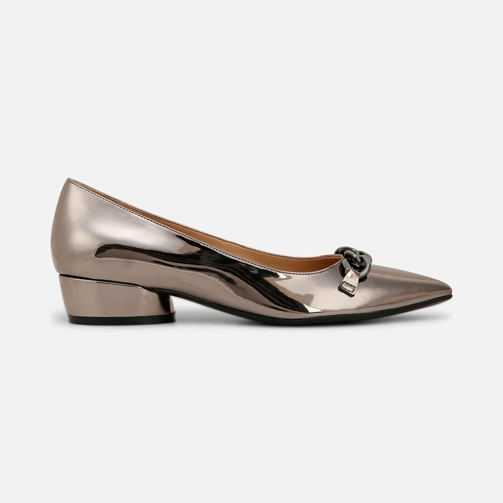 Naturalizer Becca Flat - Pewter Faux Leather Naturalizer Becca Flat - Pewter Faux Leather