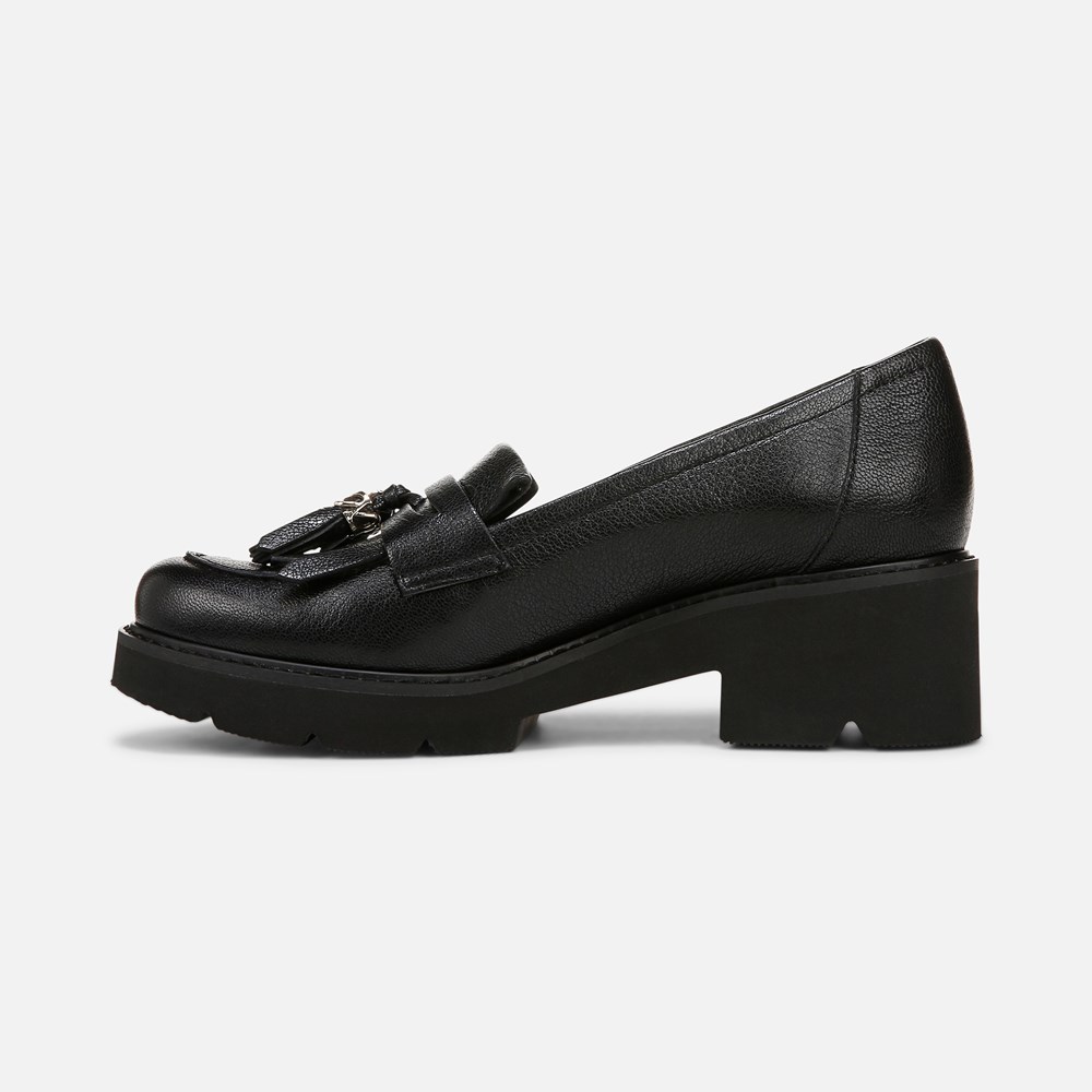 Naturalizer Desmond Lug Loafer - Black Leather