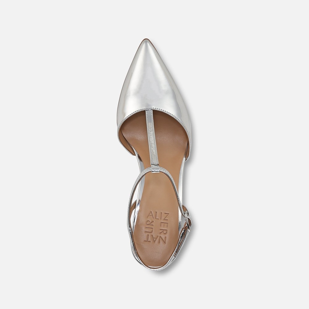 Naturalizer Astrid Pump - Silver Faux Leather Naturalizer Astrid Pump - Silver Faux Leather
