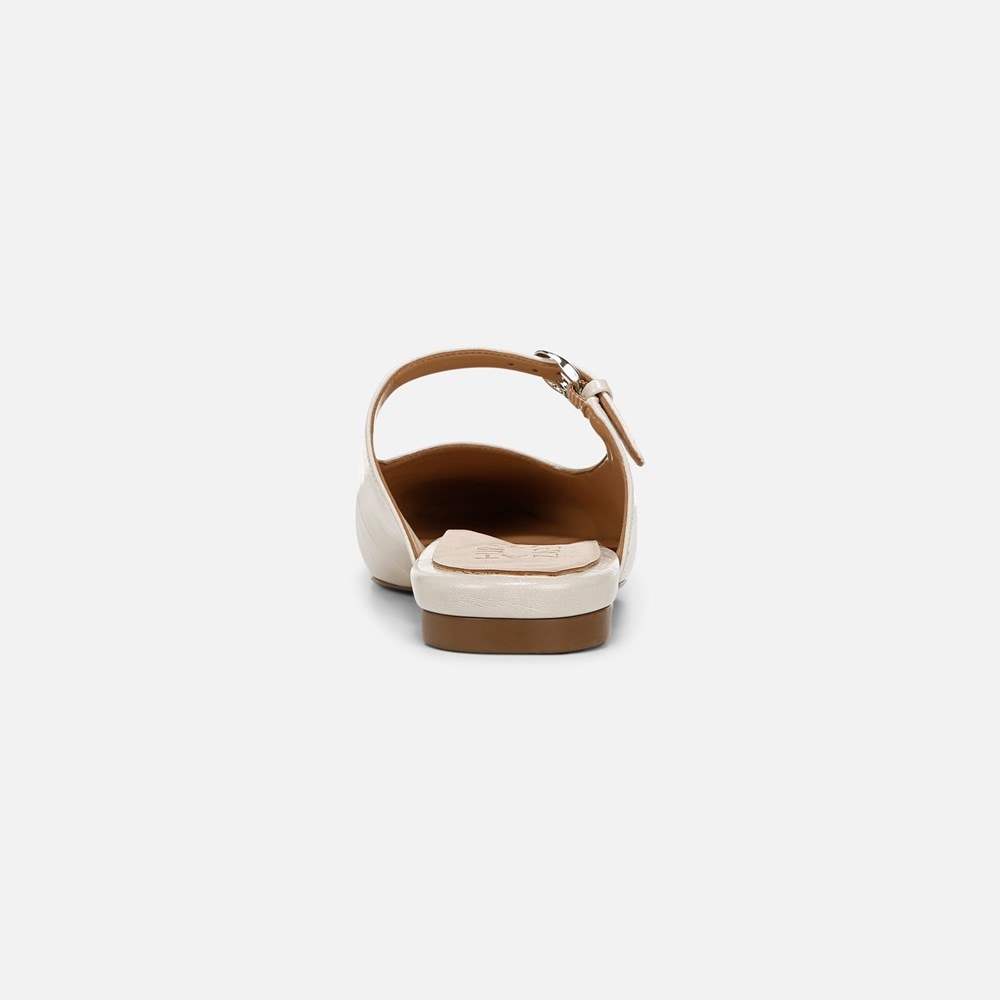 Naturalizer Apple Mary Jane Mule - Porcelain Faux Leather