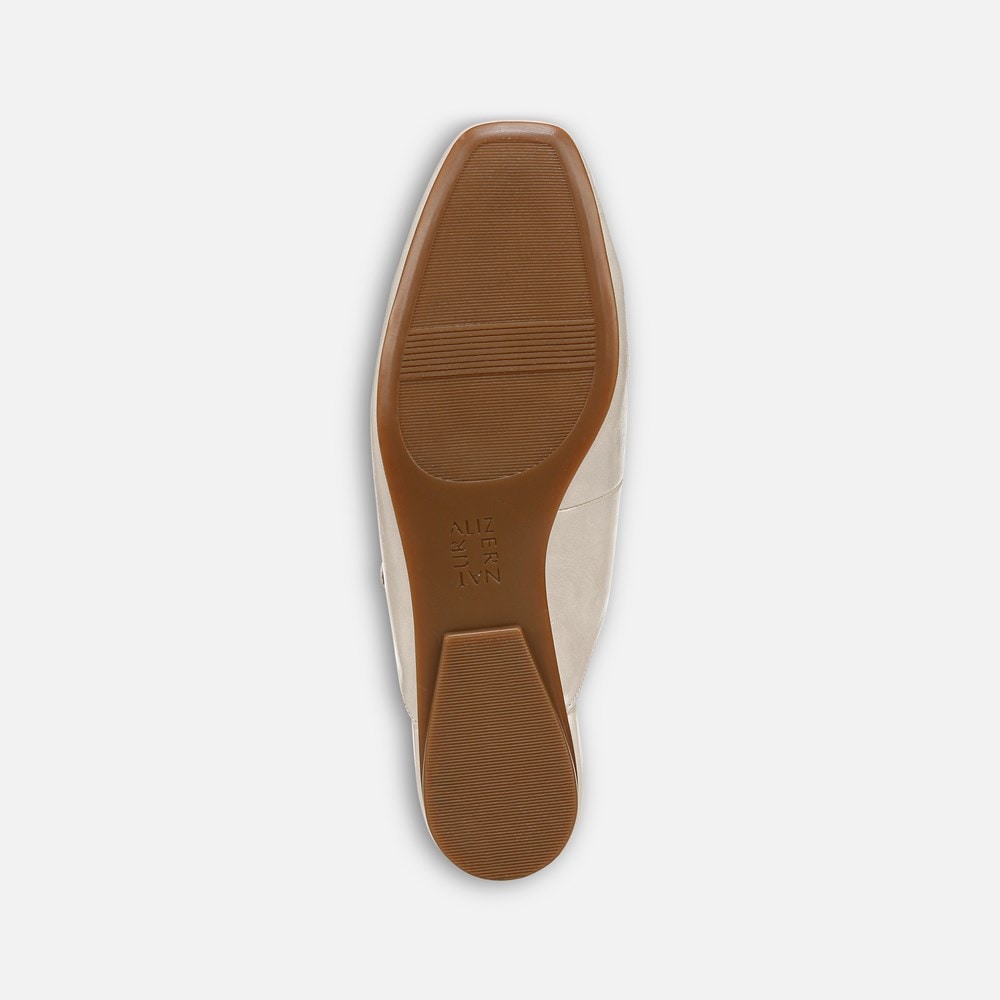 Naturalizer Apple Mary Jane Mule - Porcelain Faux Leather