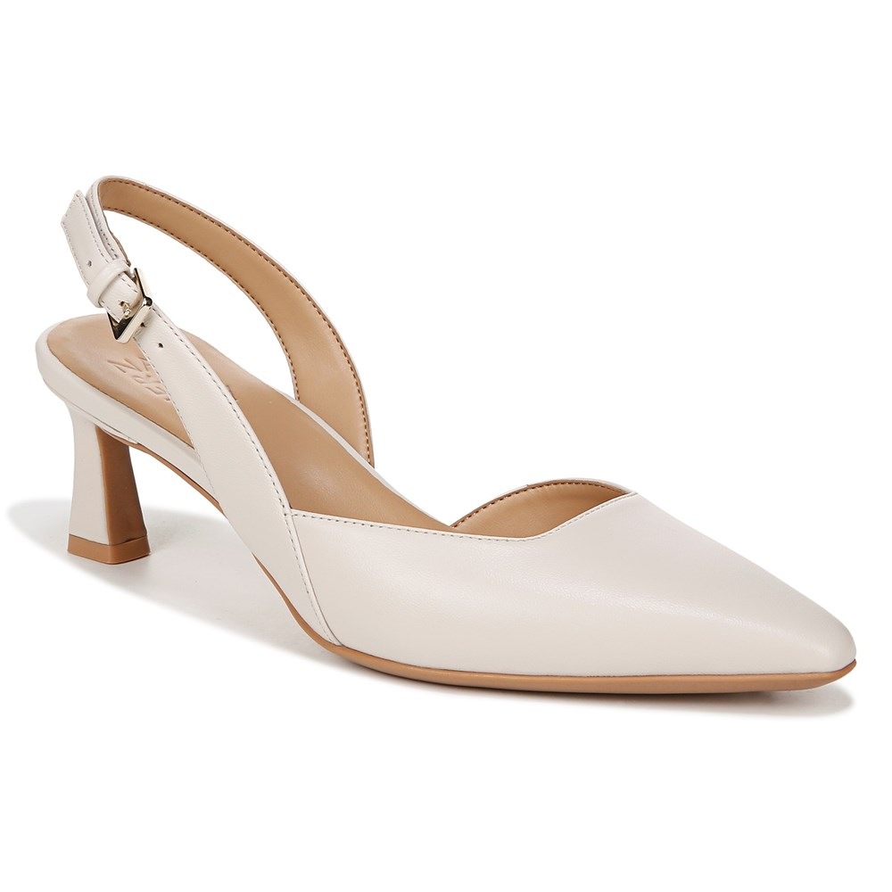 Naturalizer Dalary Slingback Pump - Satin Pearl Leather Naturalizer Dalary Slingback Pump - Satin Pearl Leather
