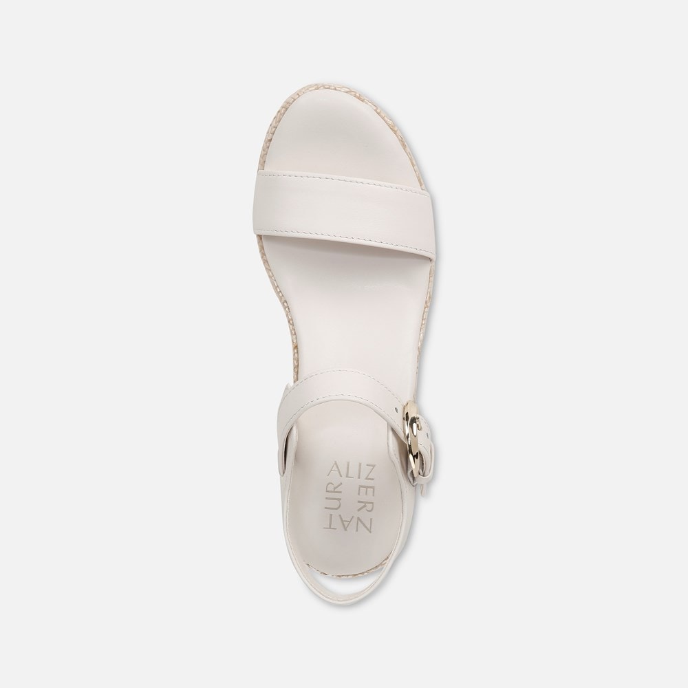 Naturalizer Stella Wedge Sandal - Warm White Leather Naturalizer Stella Wedge Sandal - Warm White Leather