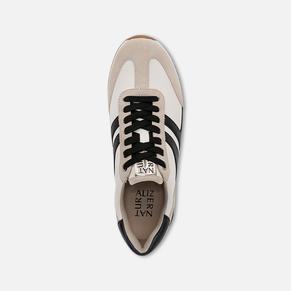 Naturalizer Lorena Lace Up Sneaker - Off White Fabric \\u0026 Suede Naturalizer Lorena Lace Up Sneaker - Off White Fabric \\u0026 Suede
